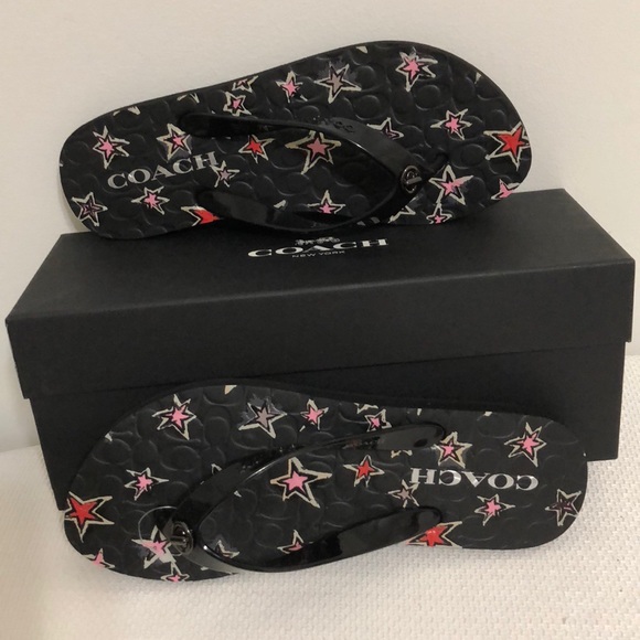 🌟New Authentic coach black stars sandals 🌟 - Picture 4 of 6